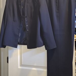 Elegant Navy Blue Suit Set